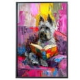 thumbnail image 2 of Skye Terrier Decor Poster Unframe, Skye Terrier Dog Canvas Wall Art, Dog Reading Book Canvas Print Painting Poster Wall Decor Dog Lovers Gifts, 2 of 6