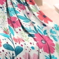 thumbnail image 3 of Pioneer Flower Floral Print Pattern Blanket,Comfortable Soft Flannel Throw Blanket,All Season,Warm Lightweight Blankets for Sofa Bed Couch Living Room Chair,30"x40", 3 of 4