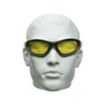 thumbnail image 3 of Bikershades Motorcycle SunGlasses Interchangeable Strap Yellow Lens Wide Extra Large Fit Men, 3 of 5