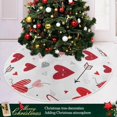 thumbnail image 6 of GZHJMY Valentine's&nbsp;Day Love Heart&nbsp;Tree&nbsp;Skirt, Double&nbsp;Layers Xmas Tree Skirts for Valentine's&nbsp;Day, Holiday Party Indoor Outdoor Home Office Ornaments, 36", 6 of 6