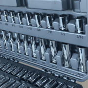 APOLLO TOOLS 50 Piece quarter inch Drive Socket Set DT0004