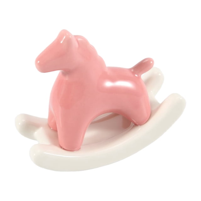 Estatua de Caballo Mecedora CeráMica para el Hogar, Escultura Arte Moderno DecoracióN Estantes Mesa, Adorno Escritorio Estatuilla EstéTica,B