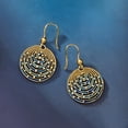 thumbnail image 6 of Ross-Simons Italian Blue Enamel Circle Drop Earrings in 18kt Gold Over Sterling, Women's, Adult, 6 of 6