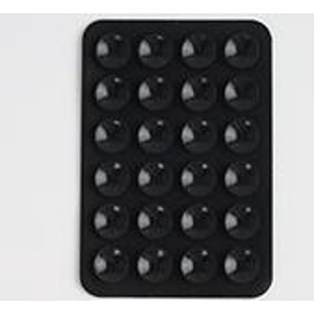Funda de cuero con ventosa de silicona cuadrada de 24 granos, ventosa de arco, ventosa de silicona para teléfono móvil