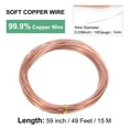 thumbnail image 3 of 99% Alambre de Cobre Suave, 18 Gauge 16FT Alambre de Cobre Puro para Manualidades DIY [1mm, 15M], 3 of 7
