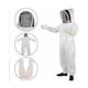 thumbnail image 3 of Guantes de piel de cabra, traje de protección profesional para apicultores, presillas para los pulgares, capucha no inflamable, protección corporal completa, capucha desmontable, bandas elásticas,, 3 of 4