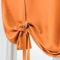 thumbnail image 5 of Nvzi Cortina opaca con lazo, aislante térmico, ajustable, para ventanas pequeñas, con bolsillo para barra (39" x 55", naranja), 5 of 5