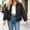 Black, variant on Womens Quilted Jacket Lightweight Argyle Puffer Coat Button Down Fall Outerwear with Patch Pockets Collared Casual Winter Shacket Khaki S