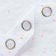 thumbnail image 4 of Cortinas Deconovo blancas transparentes con diseño de estrellas y bolsillo para barra para sala de estar, 132 x 213 cm, 2 paneles con diseño de estrellas rosas, 4 of 5