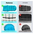 thumbnail image 6 of Alieon Adirondack Cushion Rocking Chair Cushions High Back Adirondack Chair Cushion with Ties Patio Cushions for Outdoor Furniture (1 Pack, Blue), 6 of 7