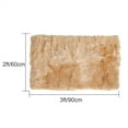 thumbnail image 3 of PiccoCasa Faux Fur Area Rug Shaggy Floor Mat, Khaki 2x3 Feet Rectangle, 3 of 6