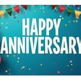 thumbnail image 5 of LUUFILx Anniversary Celebration Backdrop Banner Party Decorations Photography Props Event Background Home Decor Supplies Happy Anniversary Decor, 5 of 9
