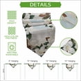 thumbnail image 5 of White Magnolia Table Runner Linen Burlap Table Runner 120 Inches Long Spring Floral Blossom Flowers Plants Light Blue Dresser Scarves for Kitchen Island Coffee Dining Room Party Decor 13"x120", 5 of 8