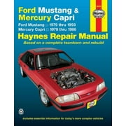 Ford Mustang, Ghia & Cobra (79-93) & Mercury Capri, Ghia & RS (79-86) in-line 4 cyl & 6 cyl, V6 & V8 Haynes Repair Manual ^