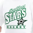 thumbnail image 5 of Men's G-III Sports by Carl Banks  White Dallas Stars Adaptive Headliner Fleece Sweatshirt, 5 of 6
