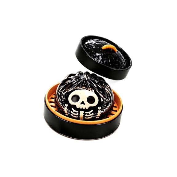 Halloween Glitter Dumpling Stress Relief Squishy, Cute Spooky Bao Squeeze Fidget for Anxiety, Decorative Desk Squeeze for Home Office A1PC