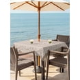 thumbnail image 3 of Outdoor Tablecloths with Umbrella Hole & Zipper, Beige Pink Floral 54x54 Inch Square Tablecloths, Spring Flowers Waterproof Table Cloth, Patio/Pool/Picnic Table Covers, 3 of 8