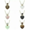 thumbnail image 2 of EOEMY Natural Quartz Crystal Love Heart Perfume Bottle Healing Pendant Necklace Amulet-Obsidian Quartz, 2 of 8