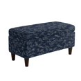 thumbnail image 2 of Jiueut Dragonfly Plum Blossom Print Ottoman Cover Rectangle Ottoman Slipcover Folding Storage Bench Cover Footrest Stool Slipcover Footstool Furniture Protector with Nonslip Elastic Bottom, Small, 2 of 7