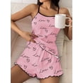 thumbnail image 5 of Avidlove Women's Cami Pajamas Set 2 Piece Cute Heart Print Tank Top with Shorts Sleepwear Camisole Loungwear for Valentine's Day, 5 of 8