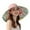 Pink, variant on HNMKIU Women's Double Visor Sun Hat with Extra Wide Brim for and Stylish Outdoor Wear Beige,One Size