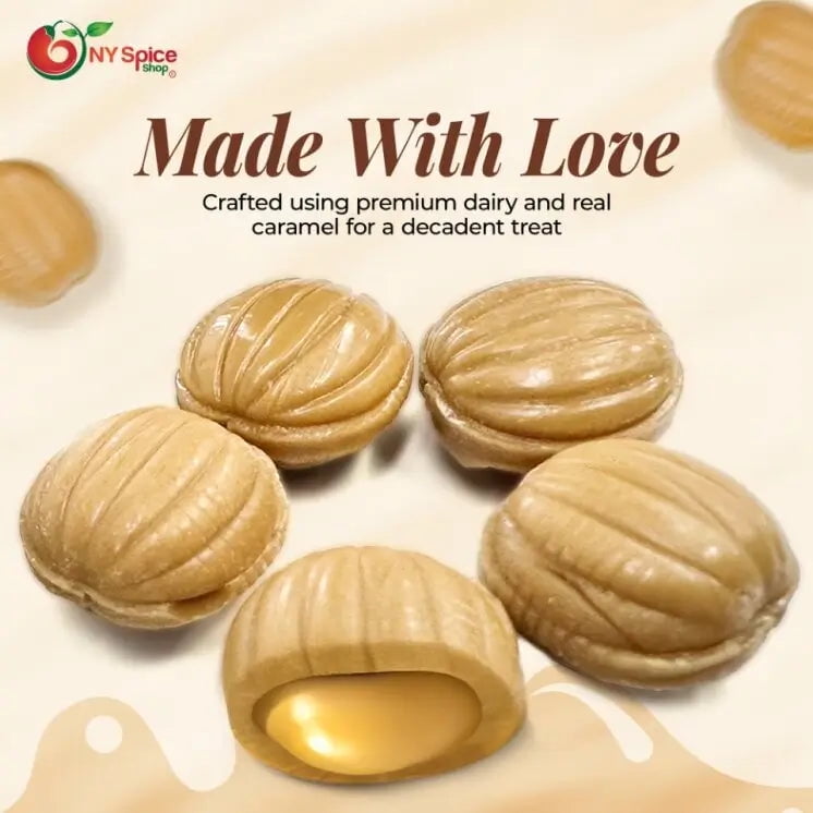 NY SPICE SHOP Caramel Cream Hard Candy - 3 Pound - Caramel Creams Candy - Caramel Hard Candy - Caramel Creme Candy