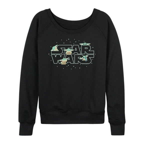Star Wars - The Mandalorian Grogu Star Wars   - Wo Men's French Terry Long Sleeve Pullover