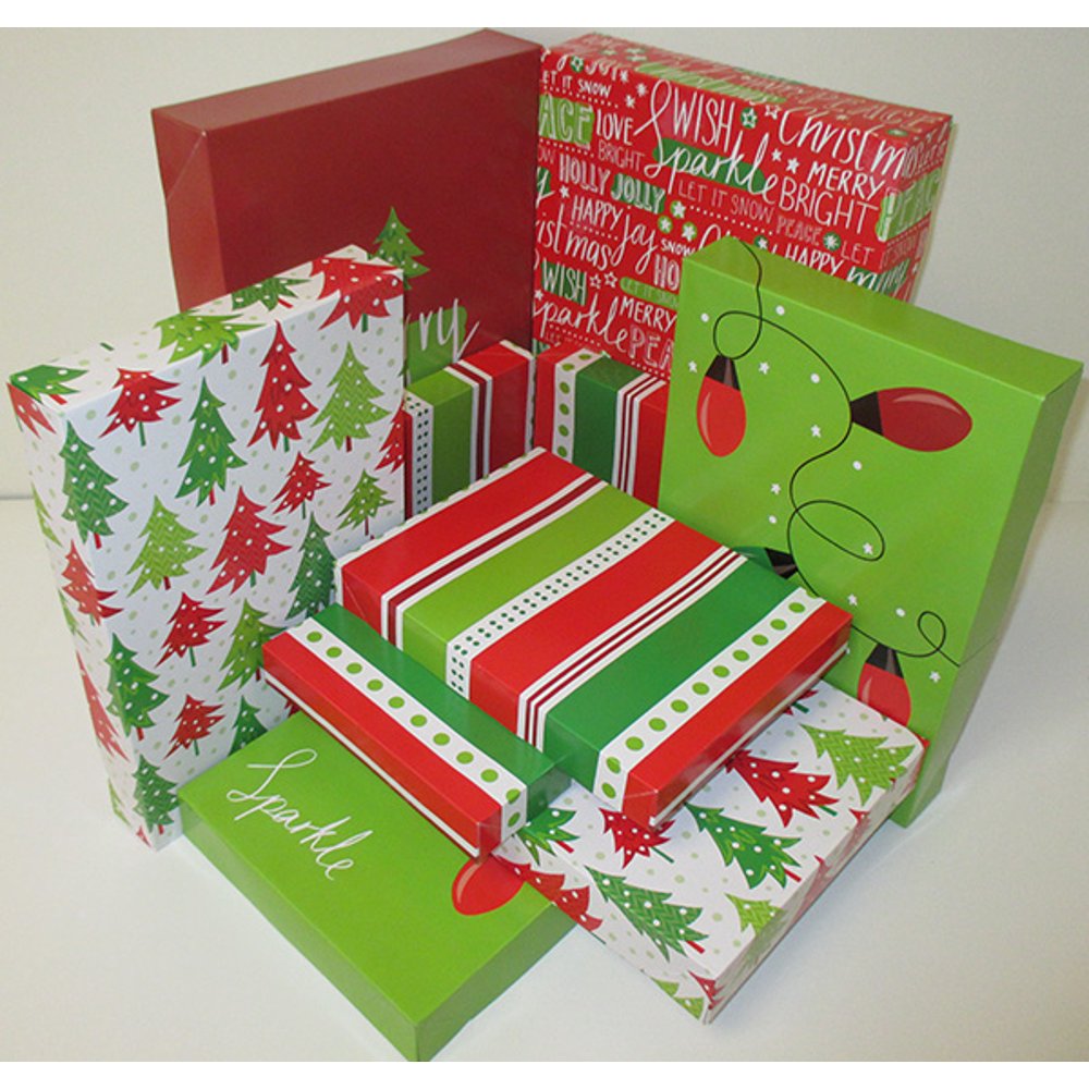 Holiday Time 10pk Rgw Sparkle Gift Box