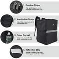 Insulated Food Delivery 3 Pocket Backpack with Drink Cup Holders and