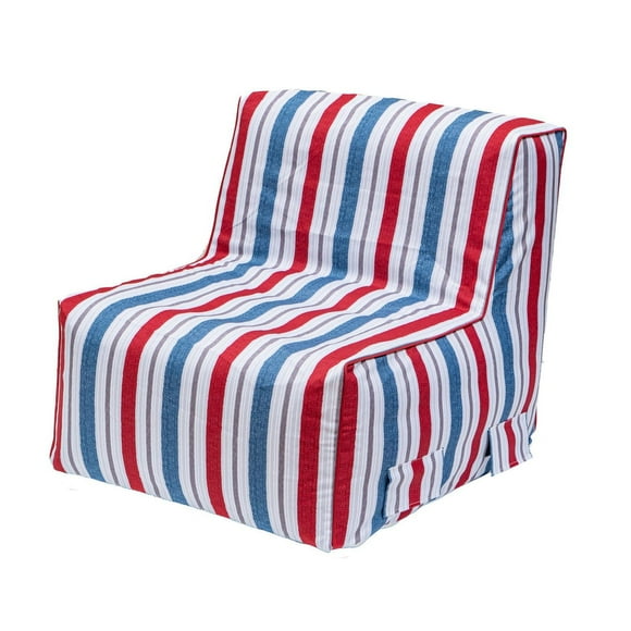 Outdoor Inflatable Lounge Chair - Navy Red Stripe