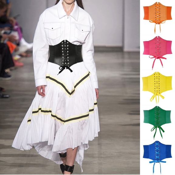 Women's Vintage Corset Top Adjustable Lace Up Boned Shapewear Bustier Design