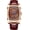 Rose gold brown, variant on Classic Retro Men Watch Men Vintage Watch Leather Strap Business Luminous Waterproof Square Quartz Wristwatch Male Calendar Roman Numerals