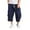 Navy, variant on Mens Elastic Waist Pants Baggy Wide Leg Hanging Crotch Hop Mens Jeans,WH2,XL