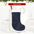thumbnail image 4 of Bingfone Navy Dark Blue Print Personalized Christmas Stocking - Snowman Design Large 18 inch,Family Holiday Season Decor, 4 of 7