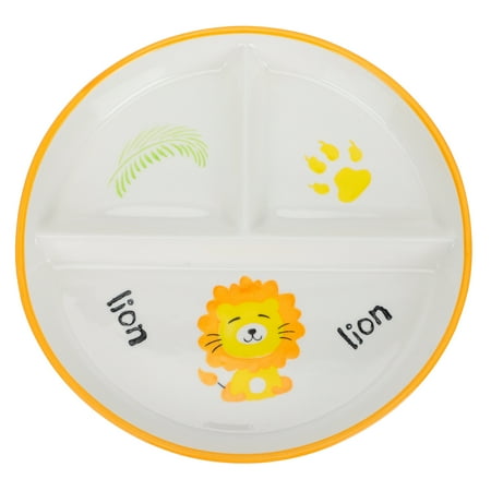 

1Pc Home Use Children Meal Plate Cartoon Service Plate Compartment Food Plate