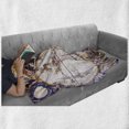 thumbnail image 6 of World Map Soft Flannel Fleece Blanket, Antique Map with Farmers Field Sun Birds Clouds Fantasy Sky in Old Painting Style, Cozy Plush for Indoor and Outdoor Use, 60" x 80", Multicolor, by Ambesonne, 6 of 6