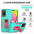 thumbnail image 2 of Xhy Samsung Galaxy A03S case with Screen Protector Tempered Glass, Military Grade Case with Magnetic Car Mount, Samsung A03S Phone Case for Men Women, Green & Rose red, 2 of 6