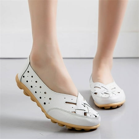 

Christmas Women s Color Shoes Casual Flat Heel Single Hollow Set Solid Shoes Shoes Casual Foot Women s Casual Shoes