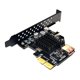 thumbnail image 1 of Tarjeta elevadora de chip YONGSHENG ASM3142 10gbps USB3.1 tipo frontal, 1 of 5