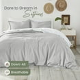 thumbnail image 5 of Martex EcoPure 3-Piece Organic Cotton Light Grey Solid Comforter Set, King – Comfort Wash, 5 of 9