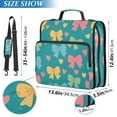 thumbnail image 3 of ALAZA Zipper Binder Bows Heart 3 Ring Trapper Keeper File Folder Organizer Bag, 3 of 8