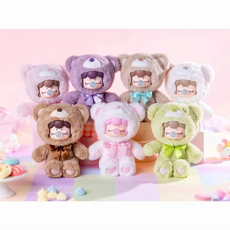 Rolife Nanci Chocolate Colorful Plush Bear 6Pcs Series Blind Box