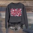 thumbnail image 7 of Valentines Sweatshirts for Women Cute Crew Neck Sweatshirt Heart Print Long Sleeve Shirt Fashion Trendy Outfits, 7 of 7