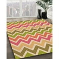 thumbnail image 2 of Ahgly Company Indoor Square Patterned Papaya Orange Area Rugs, 5' Square, 2 of 6