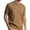Brown, variant on Mens Summer Shirts , Mens Clothes , Men's Summer Short Sleeve T-Shirt Classic Striped Crew Neck Breathable Slub Knit Casual Tee Top