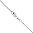 thumbnail image 3 of 14K Solid White Gold 1.2mm Cable Rolo Link Chain Belcher Necklace, 3 of 4