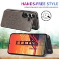 thumbnail image 6 of Allytechgroup Case for Samsung Galaxy S24 FE with Credit Card Slot, RFID Blocking PU Leather Slim Stand Shell Anti-shock Military Grade Drop Protection for Samsung Galaxy S24 FE, Gray, 6 of 7