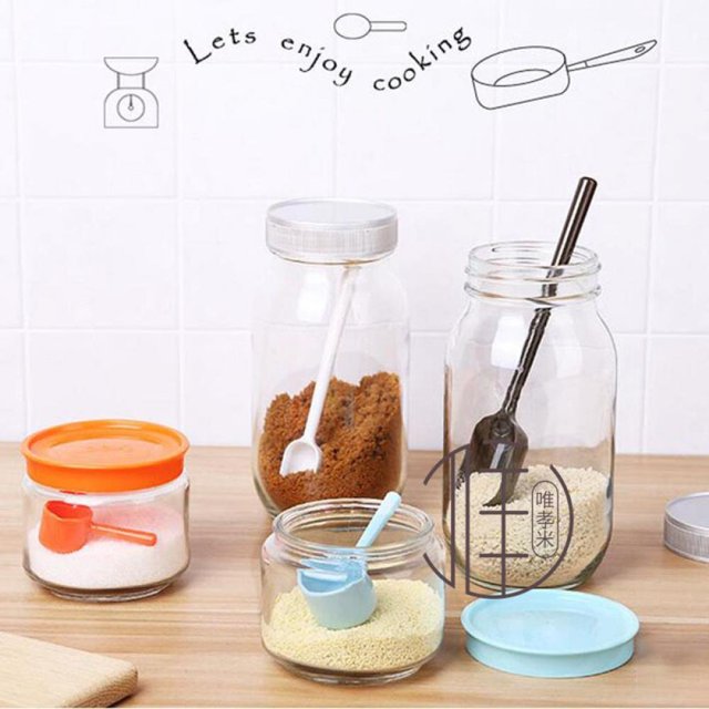 Food Grade Long Handle Nontoxic Reusable Plastic Measuring Spoon Coffee Teaspoon Baby Milk Powder Kitchen Spoons