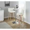 thumbnail image 3 of LumiSource Santi 30" Fixed-Height Barstool - Set of 2, 3 of 9
