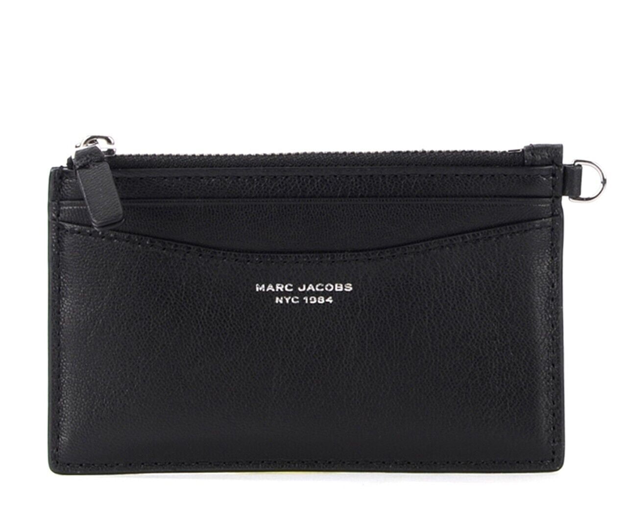 Marc Jacobs Pebble Leather Wristlet Wallet Black